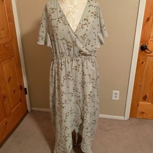 Suzanne Betro summer dress with ruffle hem 3x